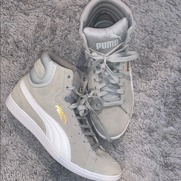Grey high top pumas Clearance
